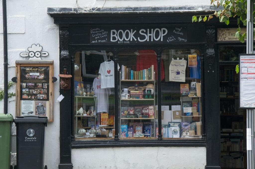 The front of an independent bookshop