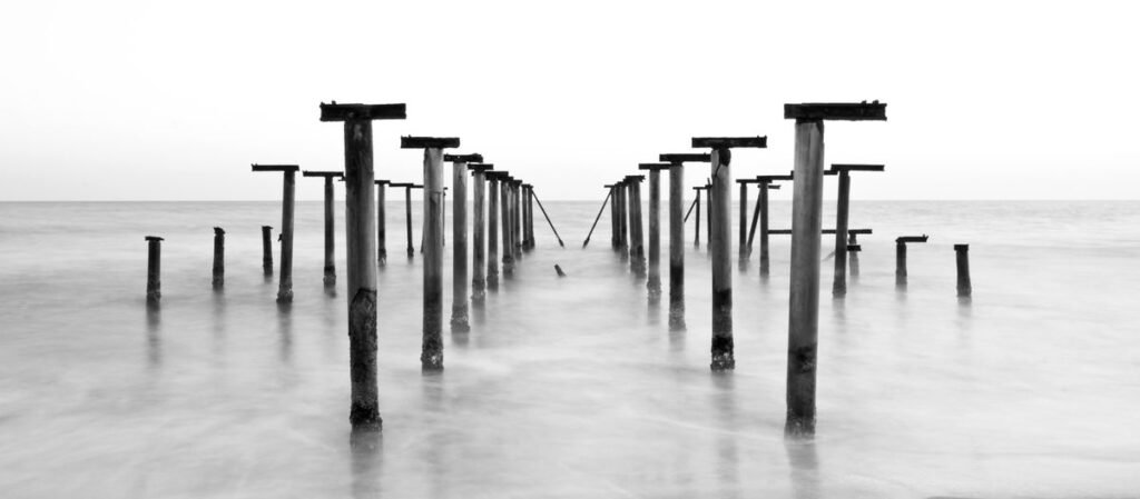 A historic waterfront pier
