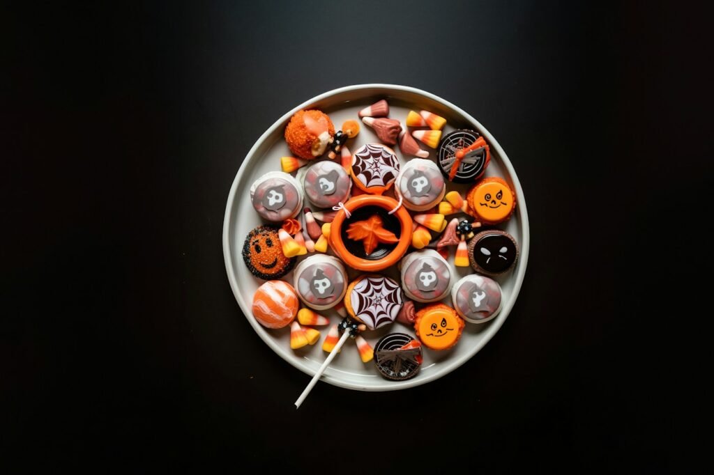 Platter of Halloween treats