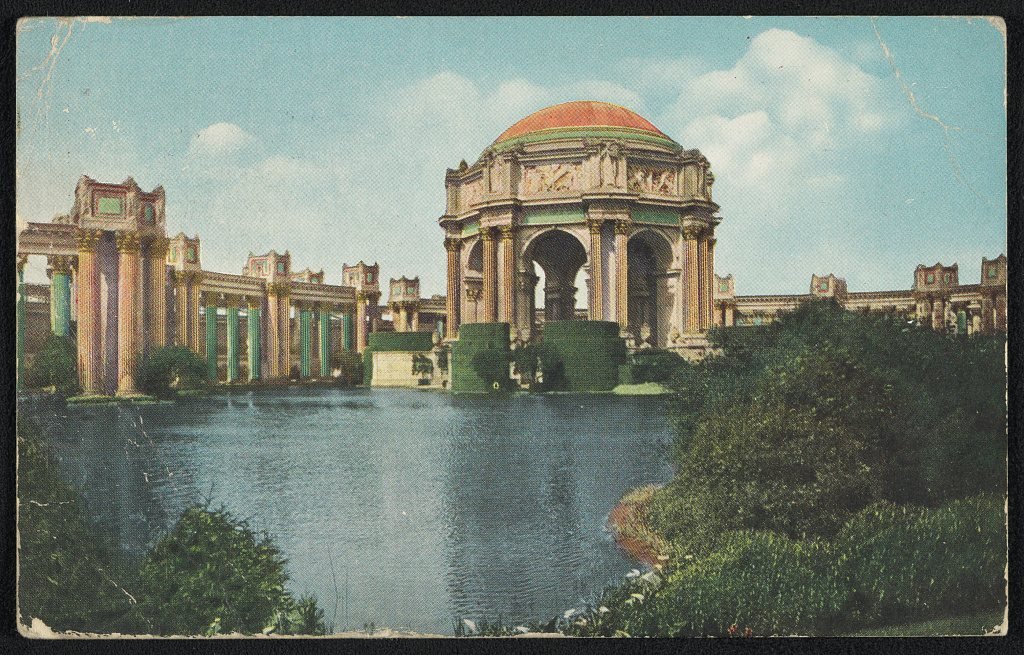 The Palace of Fine Arts at the Panama-Pacific International Exposition, 1915