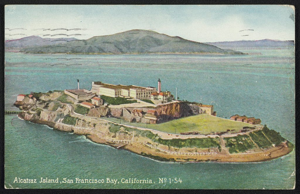 Alcatraz Island in San Francisco Bay, 1926
