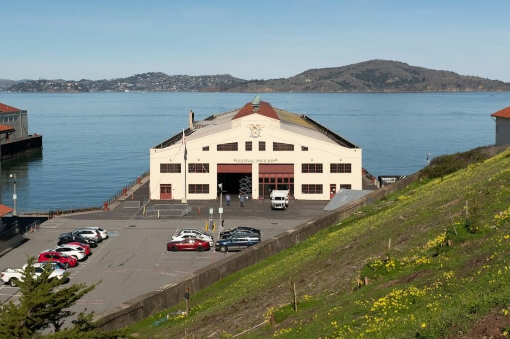 Fort Mason Center pier building on the bay